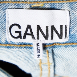 Ganni Blue Denim Swigy Straight Fit Jeans S/Waist 27"