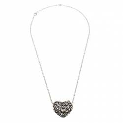 Georg Jensen Multi Heart Silver Pendant Chain Necklace