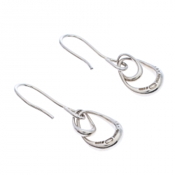 Georg Jensen Offspring Silver Hook Drop Earrings