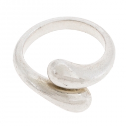 Georg Jensen Silver Bypass Ring Size 52.5