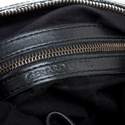 Gerard Darel Black Leather Midday Midnight Hobo 