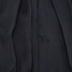 مملوكة مسبقًا Giambattista Valli Black Printed Silk Sleeve Midi Dress S