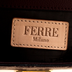 Gianfranco Ferre Red Leather Shoulder Bag