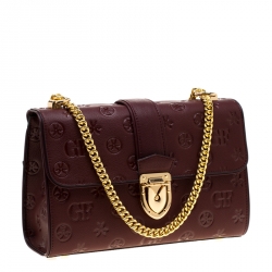 Gianfranco Ferre Red Leather Shoulder Bag