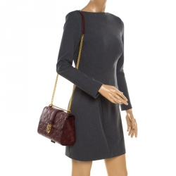 Gianfranco Ferre Red Leather Shoulder Bag