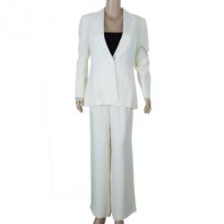 Pre Owned Gianfranco Ferre Studio Off-White Suit M