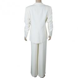 Pre Owned Gianfranco Ferre Studio Off-White Suit M