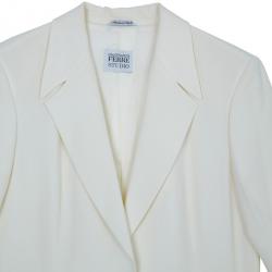 Pre Owned Gianfranco Ferre Studio Off-White Suit M