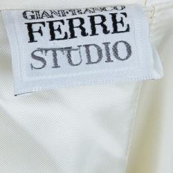 Pre Owned Gianfranco Ferre Studio Off-White Suit M