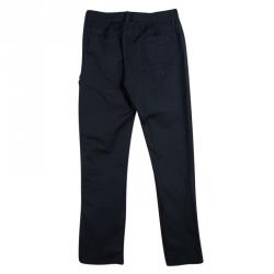 GF Ferre Navy Blue Logo Patchwork Detail Pants and Jacket Set S
