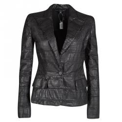 Brown Grass Snake Leather Jacket