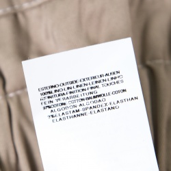 Pre Owned Gianfranco Ferre Beige Linen Belted Skirt L