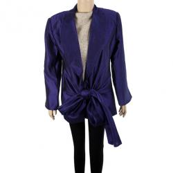 Pre Owned Gianfranco Ferre Purple Wrap Blazer Jacket XL