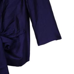 Pre Owned Gianfranco Ferre Purple Wrap Blazer Jacket XL