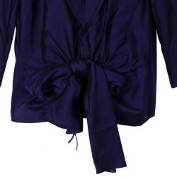Pre Owned Gianfranco Ferre Purple Wrap Blazer Jacket XL