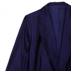 Pre Owned Gianfranco Ferre Purple Wrap Blazer Jacket XL