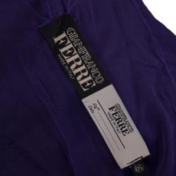 Pre Owned Gianfranco Ferre Purple Wrap Blazer Jacket XL