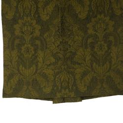 Pre Owned Gianfranco Ferre Green Brocade Skirt XL
