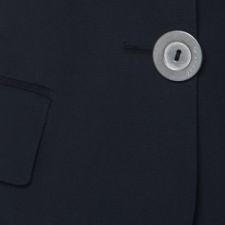 GF Ferre Vintage Navy Blue Cotton Military Patch Jacket M 