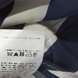 Pre Owned Gianfranco Ferre Bicolor Striped Silk Blouse M