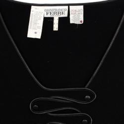 Pre Owned Gianfranco Ferre Black Wool Dress 