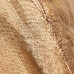 Pre Owned Gianfranco Ferre Gold Embellished Silk Corset Mini Dress S