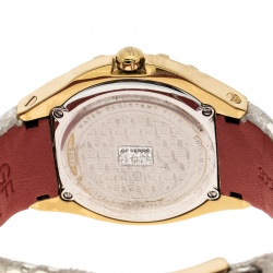 Pre Owned Gianfranco Ferre Mother of Pearl Gold-Plated Stainless Steel 9062J Women's Wristwatch 43 mm