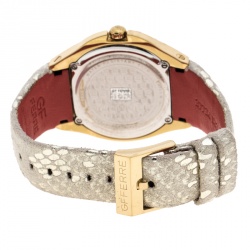 Pre Owned Gianfranco Ferre Mother of Pearl Gold-Plated Stainless Steel 9062J Women's Wristwatch 43 mm