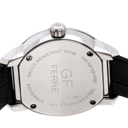 Pre Owned GF Ferre Silver Stainless Steel GFSS3080 Unisex Wristwatch 38 mm