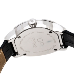 Pre Owned GF Ferre Silver Stainless Steel GFSS3080 Unisex Wristwatch 38 mm