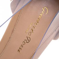 Pre Owned Gianvito Rossi Two Tone Leather and PVC Plexi Pumps Size 37