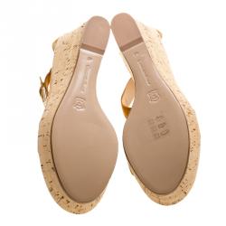 Pre Owned Gianvito Rossi Brown Suede Wedge Sandals Size 40