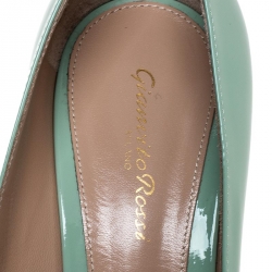 Pre Owned Gianvito Rossi Pistachio Green Pointed Toe Pumps Size 40.5