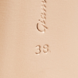 Pre Owned Gianvito Rossi Yellow PVC Elle Slides Size 38