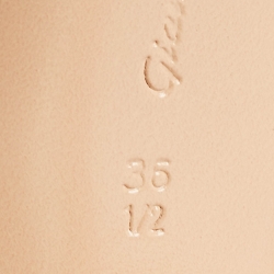 Pre Owned Gianvito Rossi White Ruffled Leather Ankle Wrap Sandals Size 35.5