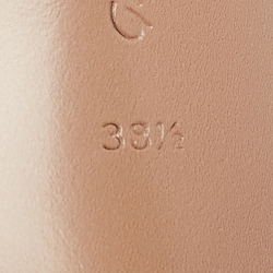 Pre Owned Gianvito Rossi Metallic Rose Gold Leather Bijoux Sandals Size 38.5