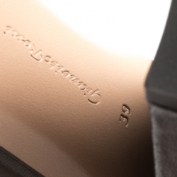 Pre Owned Gianvito Rossi Black Leather Versilia Ankle Strap Sandals Size 39