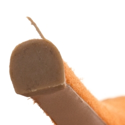 Pre Owned Gianvito Rossi Beige/Orange Suede Leather And PVC Plexi Pointed Toe Pumps Size 39