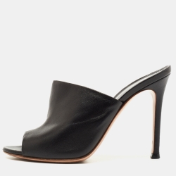 美品】Gianvito Rossi レザースニーカー ブラック ラグジュアリー 靴