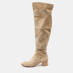 Suede Over The Knee Length Boots
