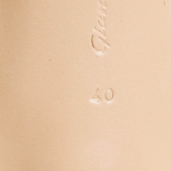 Pre Owned Gianvito Rossi Silver Leather Ankle Strap Sandals Size 40