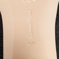 Pre Owned Gianvito Rossi Black Knit Fabric Knee Length Boots Size 40