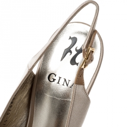 مملوكة مسبقًا صندل جينا ساتان بيج كريستال مزخرف مقدمة مفتوحة بحزام للكاحل مقاس 38