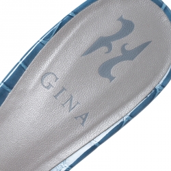 Pre Owned صندل سلايد جينا كريستال بنفسجي مزخرف مقاس 38.5