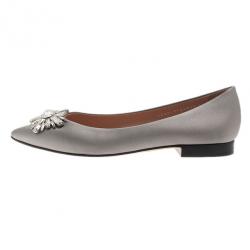 مملوكة مسبقًا Gina Grey Satin Felicity Ballet Flats Size 39