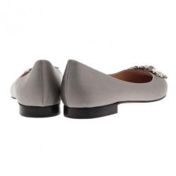 مملوكة مسبقًا Gina Grey Satin Felicity Ballet Flats Size 39