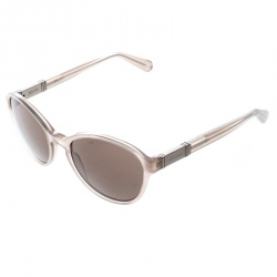Pre Owned Giorgio Armani Beige AR8006 Round Sunglasses