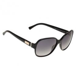 Pre Owned Giorgio Armani Black Oversized Square Sunglasses