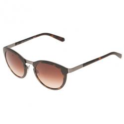 Pre Owned Giorgio Armani Brown Phantos Round Sunglasses