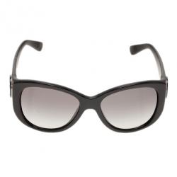 Pre Owned Giorgio Armani Black Cat Eye Sunglasses